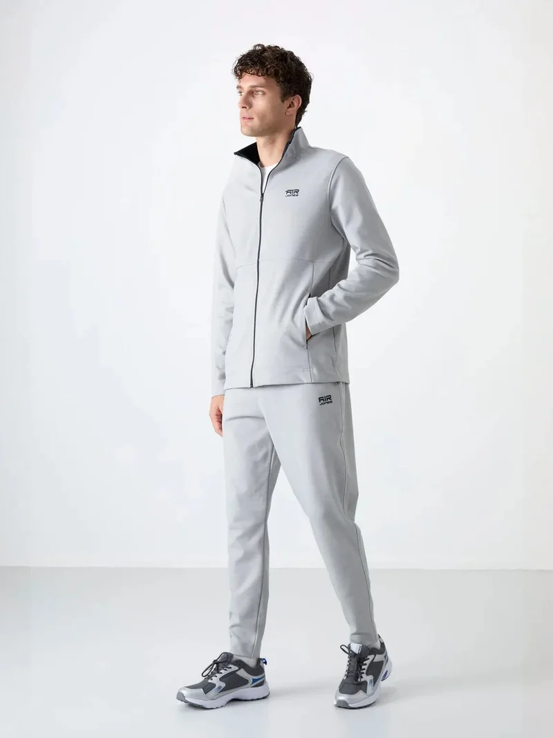 تومي لايف TOMMY Men's Zip-collar Sweatshirt And Pants Set
