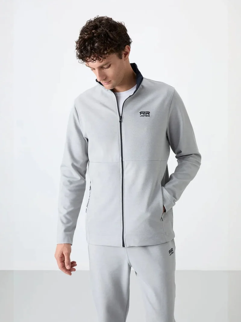 تومي لايف TOMMY Men's Zip-collar Sweatshirt And Pants Set
