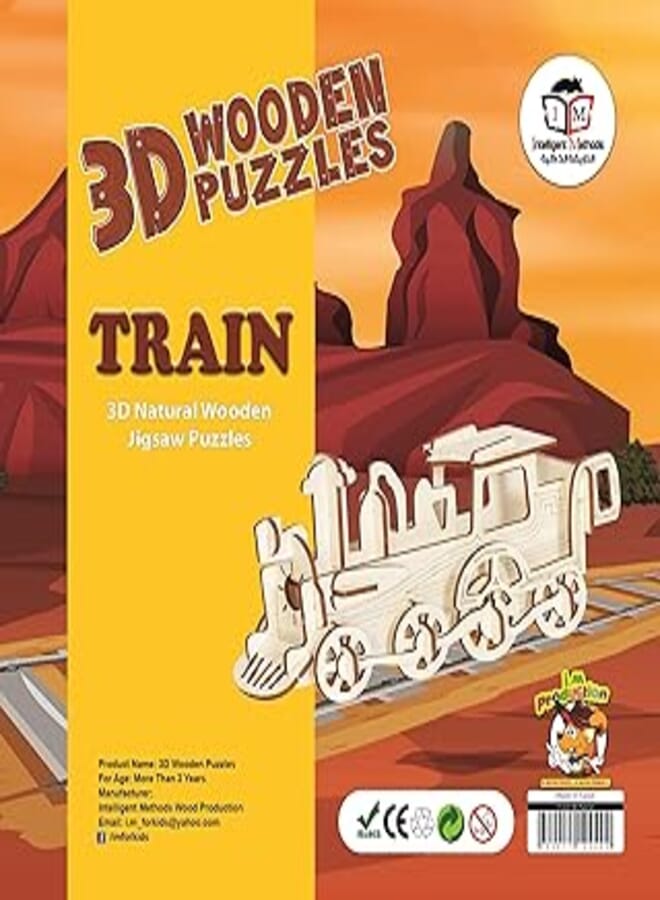 Train Wooden 3D puzzle