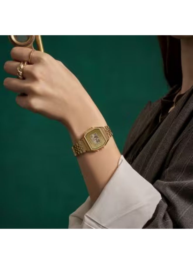 CASIO Men's Stainless Steel Digital Watch LA680WEGV-9ADF - 28.6 mm - Image 3