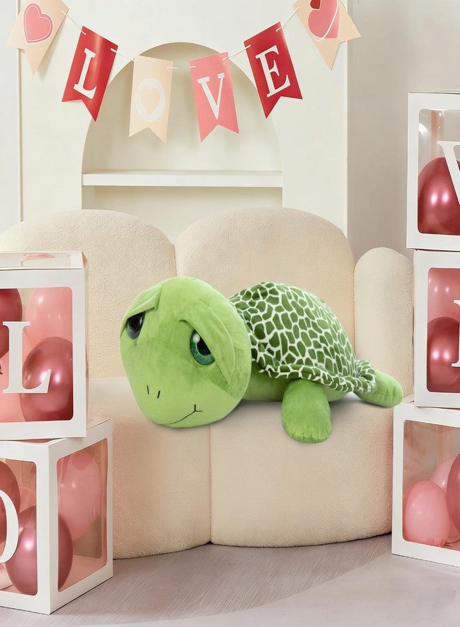 MorisMos Giant Sea Turtle Stuffed Animal Plush Pillow - 31.5" Big Stuffed Turtle Plush Pillow for Kid & Adult, Large Tortoise Toy Gift for Marine Lovers, Cuddly Ocean Creature Decor,CE/CPC Certified - Image 2