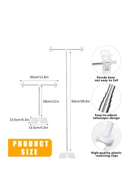 Excefore 4 Pcs Adjustable Background Stand Support Kit Metal Banner Holder Retractable Poster Board Stand Suitable For Parties Wedding Events Decoration Indoor Outdoor board Display  - Image 2