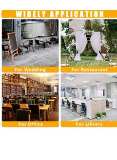 Excefore 4 Pcs Adjustable Background Stand Support Kit Metal Banner Holder Retractable Poster Board Stand Suitable For Parties Wedding Events Decoration Indoor Outdoor board Display  - Image 5
