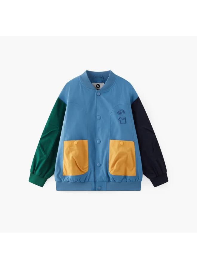 Mqd Boys' Baseball Jacket  Autumn New Colorblock Kids' Outerwear - Image 4