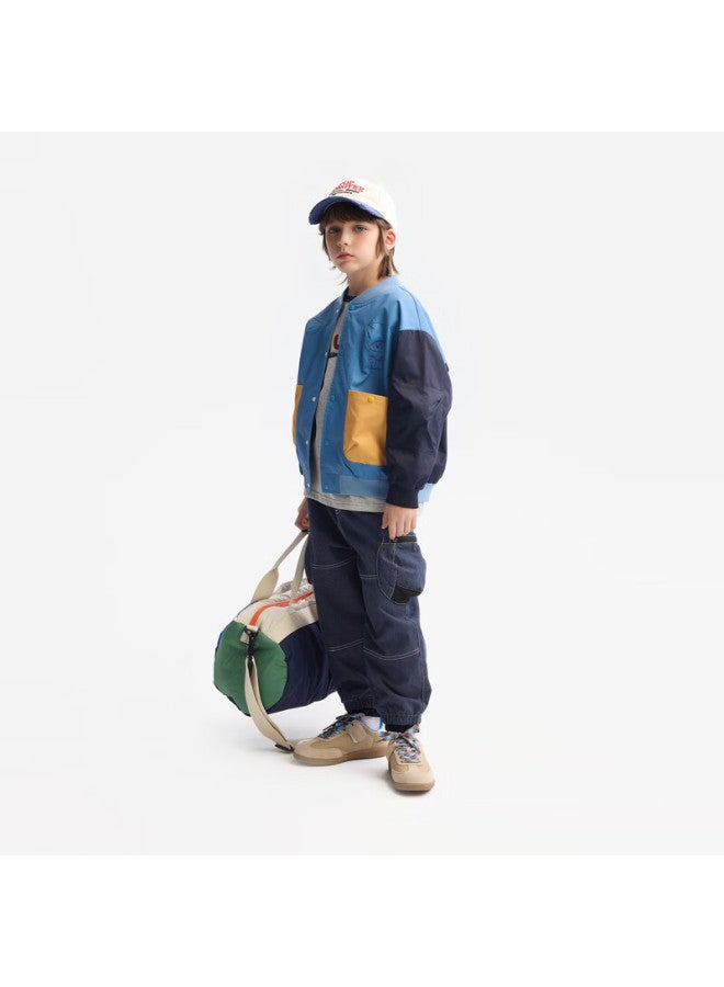 Mqd Boys' Baseball Jacket  Autumn New Colorblock Kids' Outerwear - Image 2