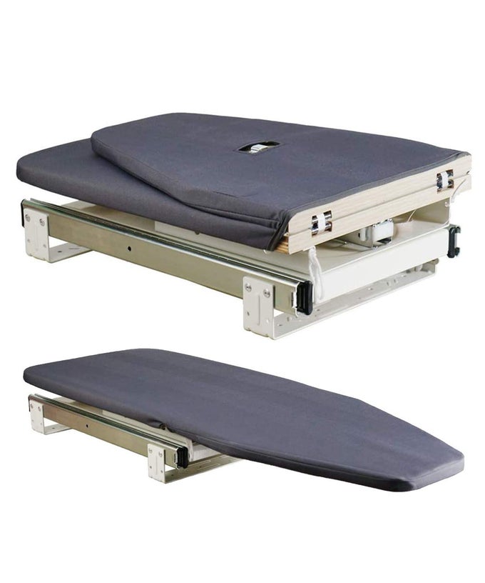 RETRACTABLE IRONING BOARD CLOSET PULLOUT STOW AWAY IN THE CABINET EASY TO INSTALL NAVY BLUE