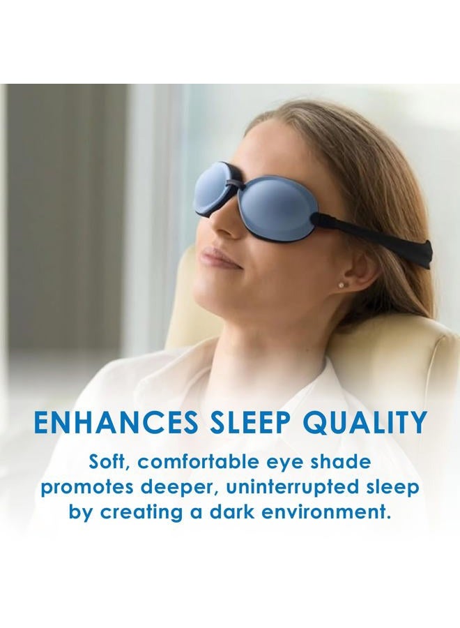 EYEECO (Blue) - Tranquileyes Mini Sleep Mask for Nighttime Dry Eye Relief (Blue) - Image 2