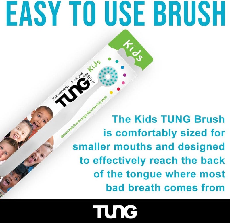 Peak Essentials TUNG Brush Tongue Cleaner for Kids - Set of 2 - Image 4