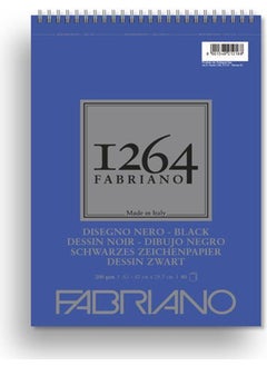 FABRIANO Black Paper 200 gr A3 40 Sheets Spiral F19100653 