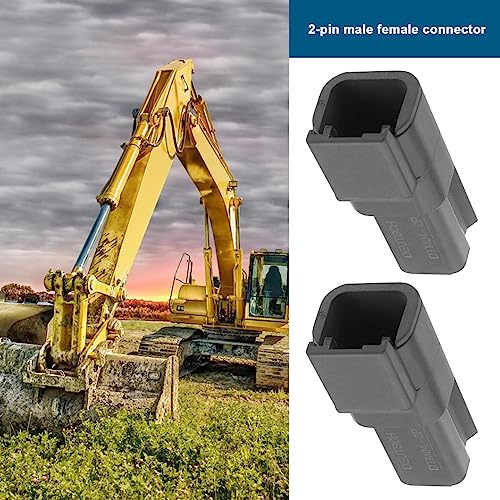 SING F LTD 2 Sets DTM Series 2 Pin Way Connector Kit Male Female Electrical Wire Connector Plug DTM062S DTM042P for Automobiles Motorcycles Trucks Boats - Image 5