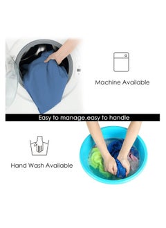 Cuken 115x210cm Sleeping Bag Liner with Storage Bag, Camping Travel Home Bed Sheet, Lightweight Breathable Hotel Compact Sacks (Blue)  - Image 4