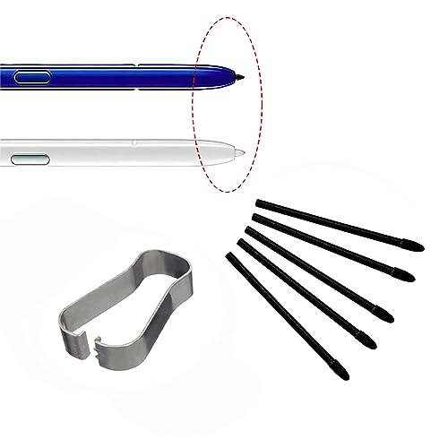 Fapiwen Touch Stylus Pen Tip Nib Compatible with Samsung Spen Pen Refill Tool Set Tab S6/S7+Note10/Note20 Nib (Black, Stylus Pen Not Included) - Image 1