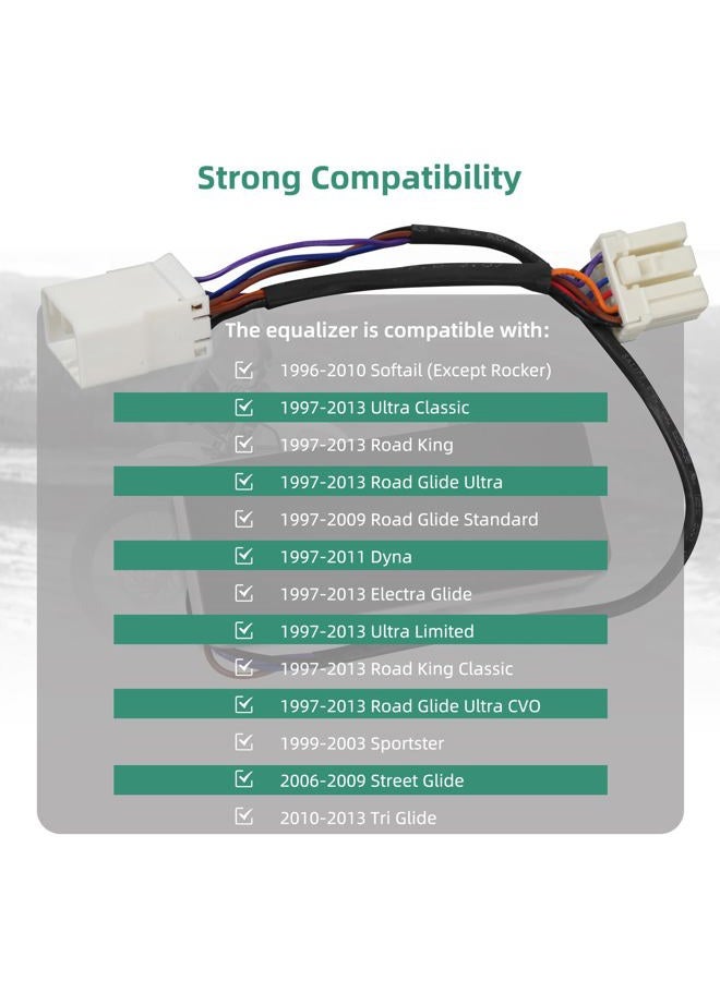 Briidea Load Equalizer and Stabilizer Controller/Resistor Compatible with Harley Davidson Motorcycle, Led Turn Signals, Plug and Play, Solving Led Turn Signal No Flashing, Fast Flashing - Image 3
