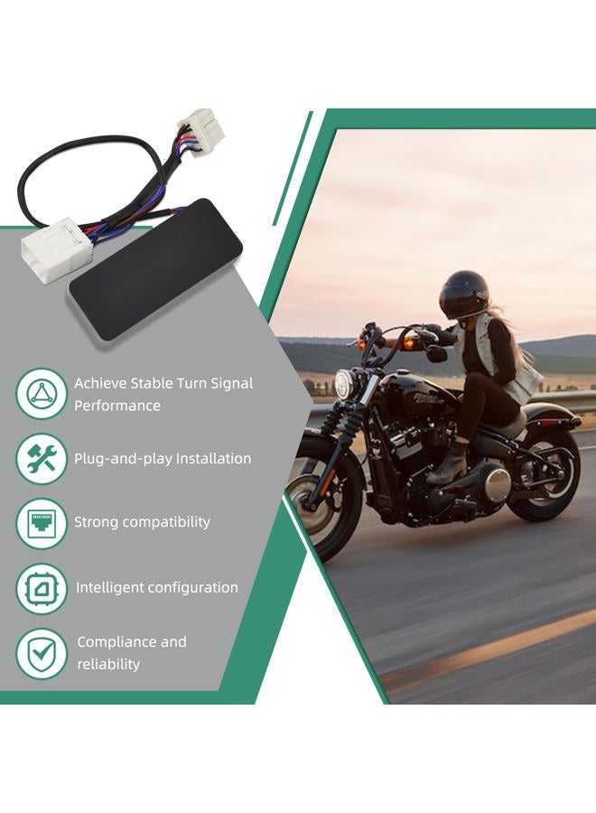 Briidea Load Equalizer and Stabilizer Controller/Resistor Compatible with Harley Davidson Motorcycle, Led Turn Signals, Plug and Play, Solving Led Turn Signal No Flashing, Fast Flashing - Image 2