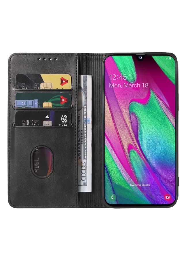 اس-توب جراب هاتف Samsung Galaxy A40 بإغلاق مغناطيسي من الجلد - Image 3