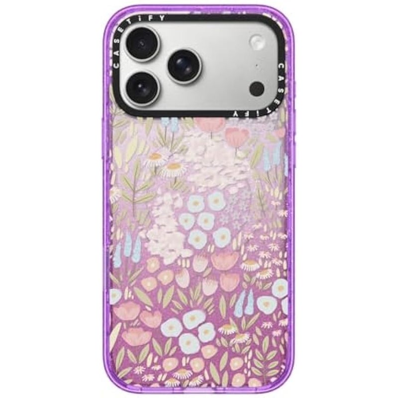 Casetify Impact iPhone 17 Pro Max Case 【Slim/Compatible with Magsafe / 8.2 ft. 4X Military Grade Drop Protection】 - Eleanor - Glitter Purple - Image 1