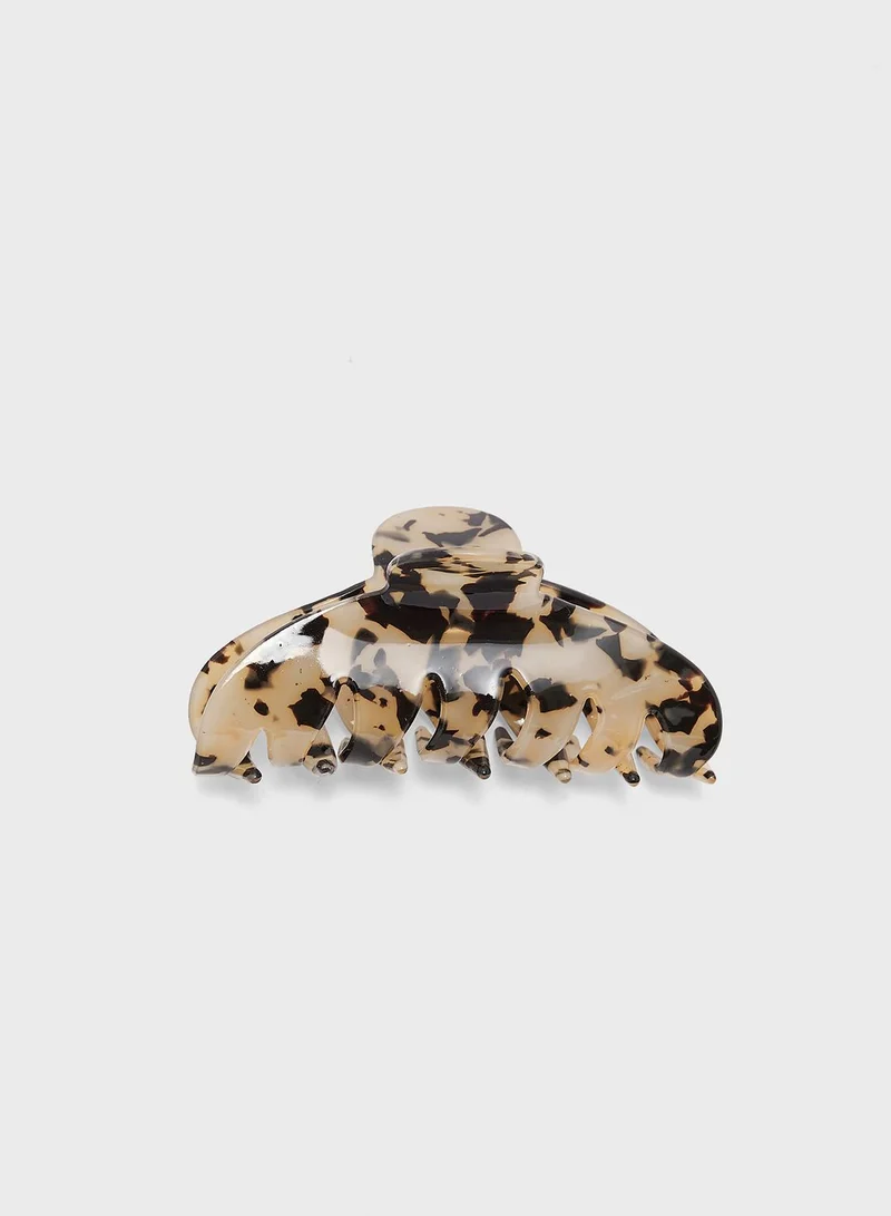 Ginger Abstract Print Hair Claw Clip