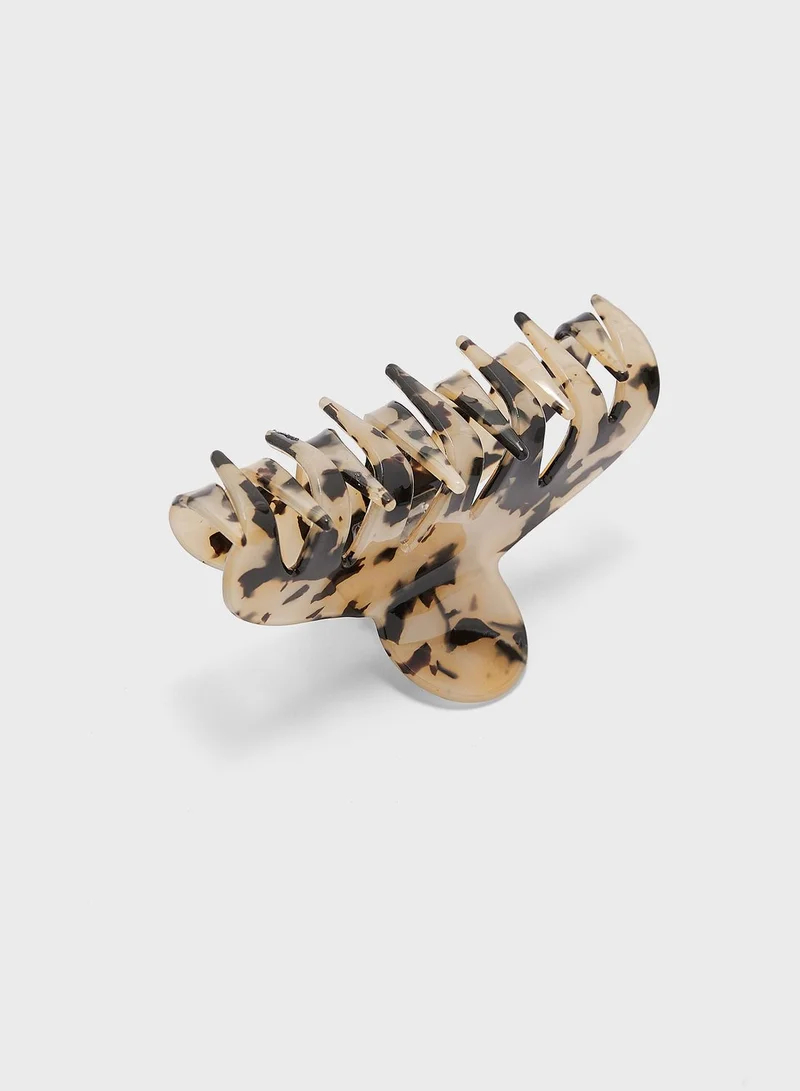 Ginger Abstract Print Hair Claw Clip