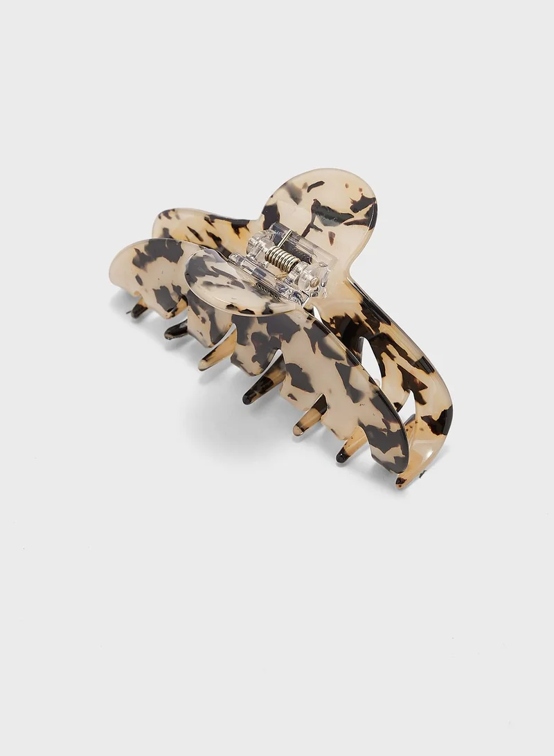 Ginger Abstract Print Hair Claw Clip
