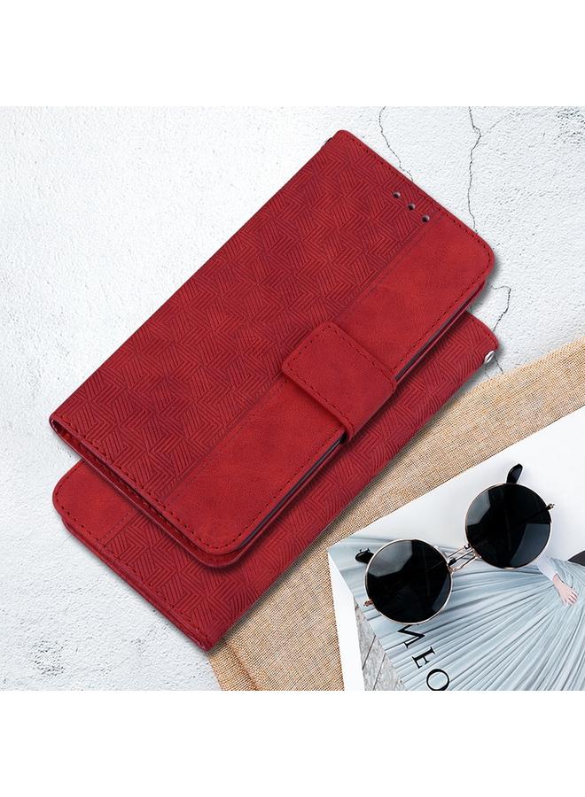 S-TOP Case For OPPO Reno12 5G Global Geometric Embossed Leather Phone Case - Image 2