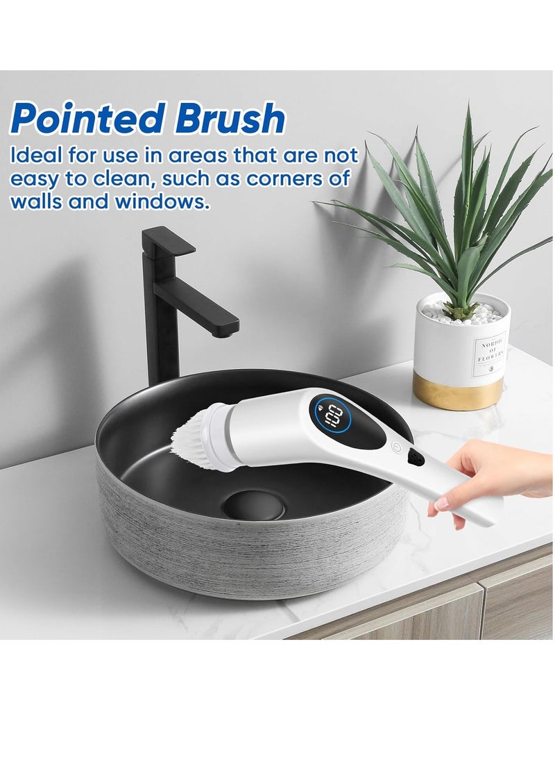 BlumWay 9-in-1 Electric Spin Scrubber Replaceable Brush Heads Set, Universal Electric Scrub Brush Heads for All Brands, Spin Brush Heads for Shower Scrubber, Electric Cleaning Brush for Bathroom Floor Tile  - Image 3