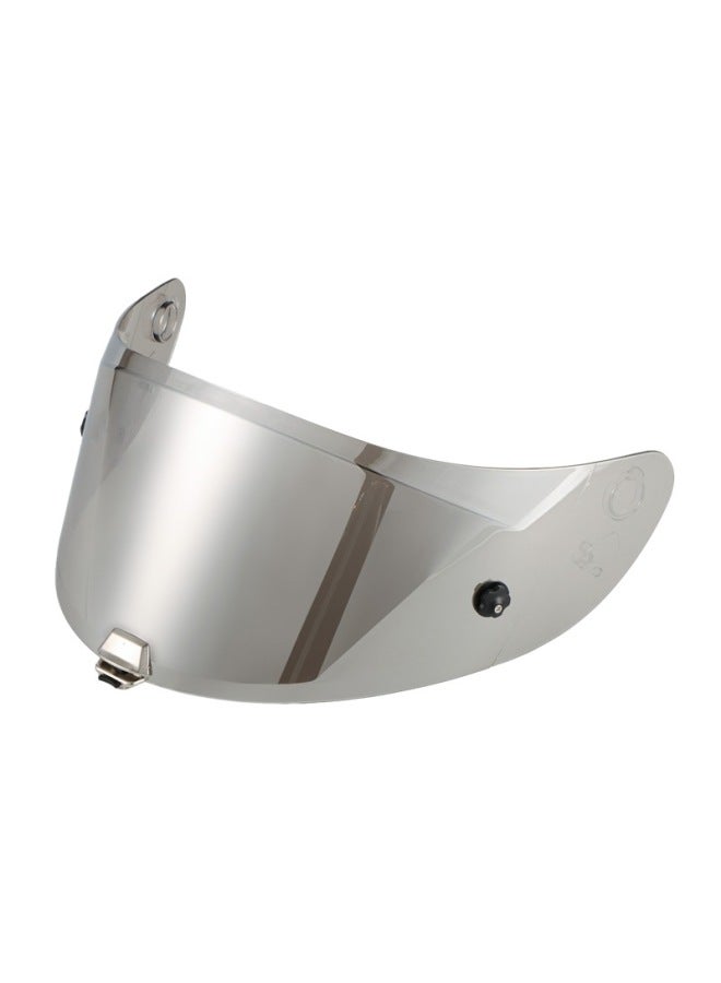 Motorcycle Helmet Lens HJ-26 Compatible with RPHA11 and RPHA70 - Transparent Silver with Metal Buckle