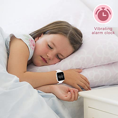 A ALPS Kids Watches for Girls Boys Digital Sport Watch with Step Counter Pedometer Vibration Alarm Clock, No App Waterproof Fitness Tracker Kids Watch Boys Girls Teens Students Ages 5-16 - Image 5