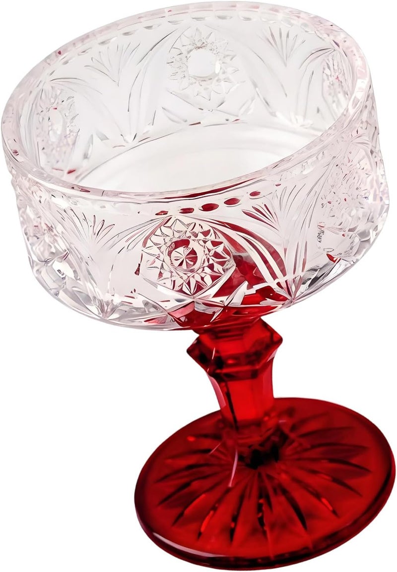 Clear Crystal Goblet Bowl with High Foot Design for Serving Sundae Pastries in Cafes Glass Footed Goblet Ice Cream Cup - Image 5