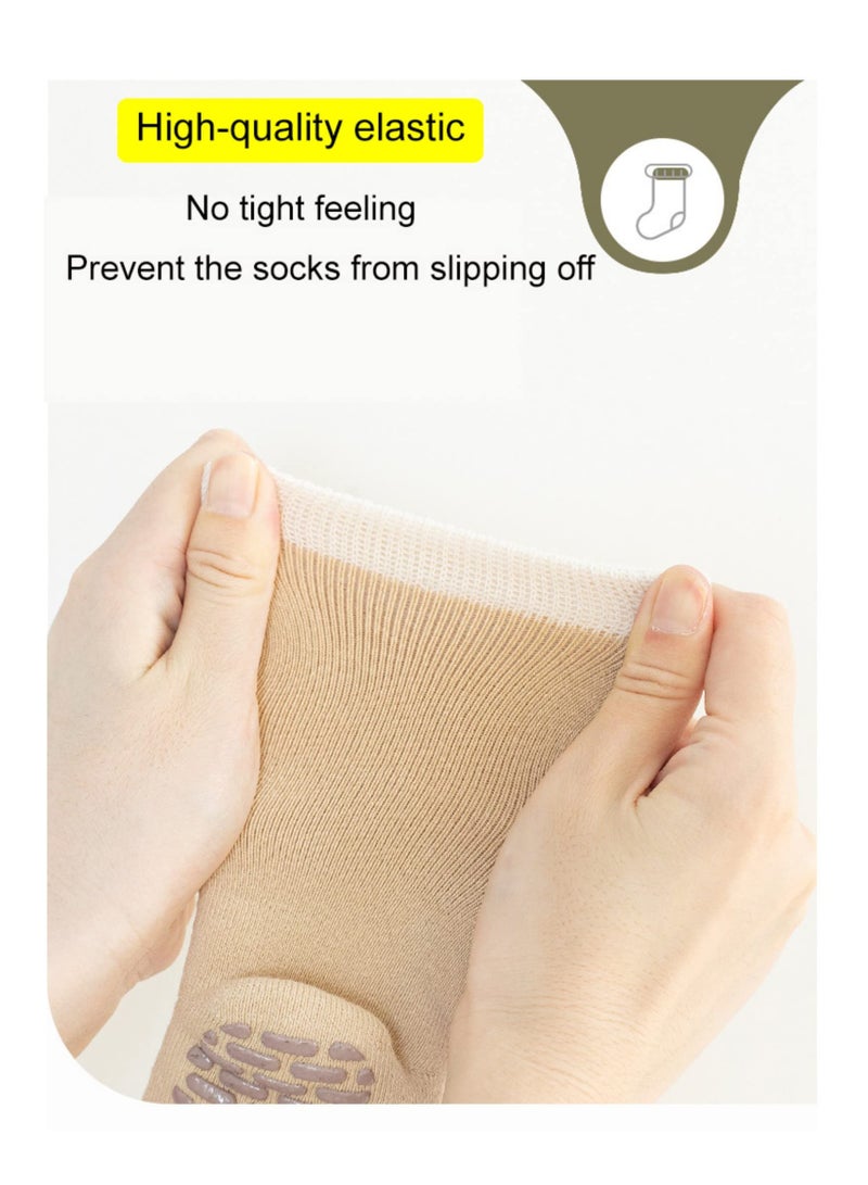 SYOSI Baby Anti Slip Socks 5 Pairs Thick Warm Cotton with Grips Kids Children Animal Non Skid Floor for Boys Girls 1 to 3 Years - Image 5