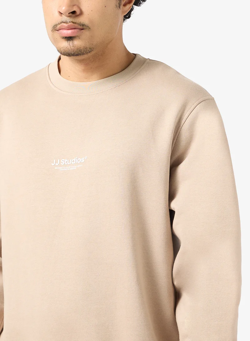 جاك اند جونز سترة بقلنسوة مطبوعة