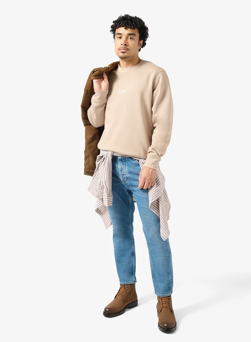 جاك اند جونز سترة بقلنسوة مطبوعة