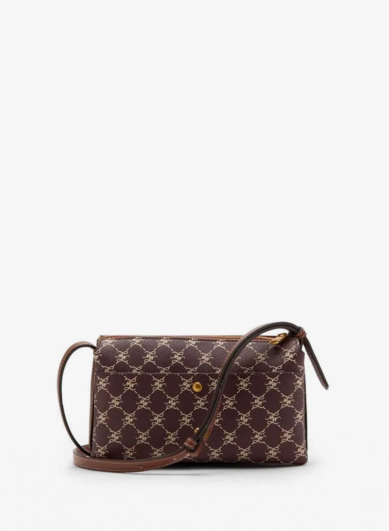 Mango Shoulder Bag With Printed Logo