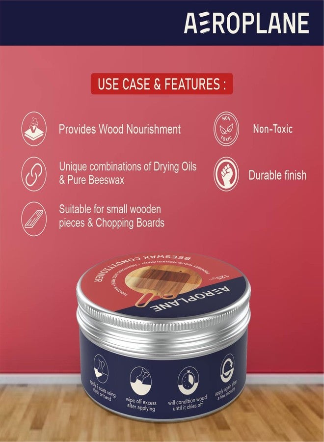 AEROPLANE - Beeswax Wood Conditioner - Nourishes your wood with the goodness of beeswax - Smooth wood finish, conditioner and polish (25 gm) - Image 4