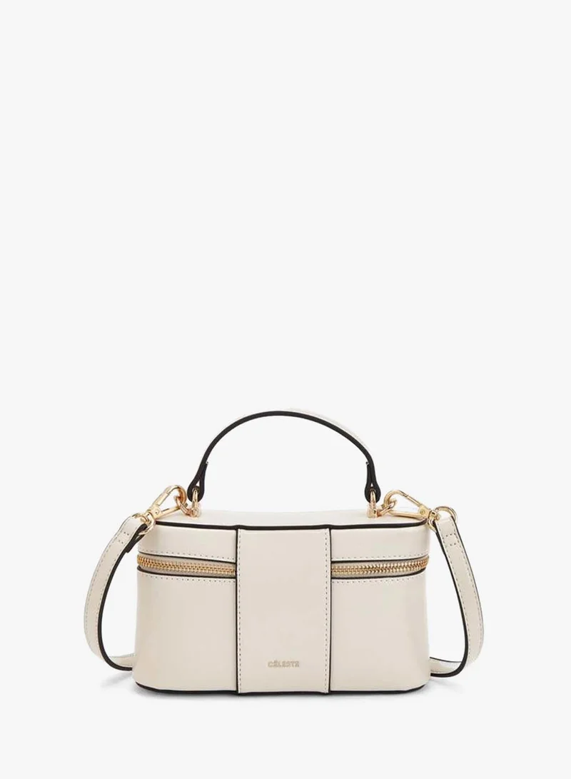 Celeste IVORY Solid Crossbody Bag With Top Handle for Women | Best Price UAE
