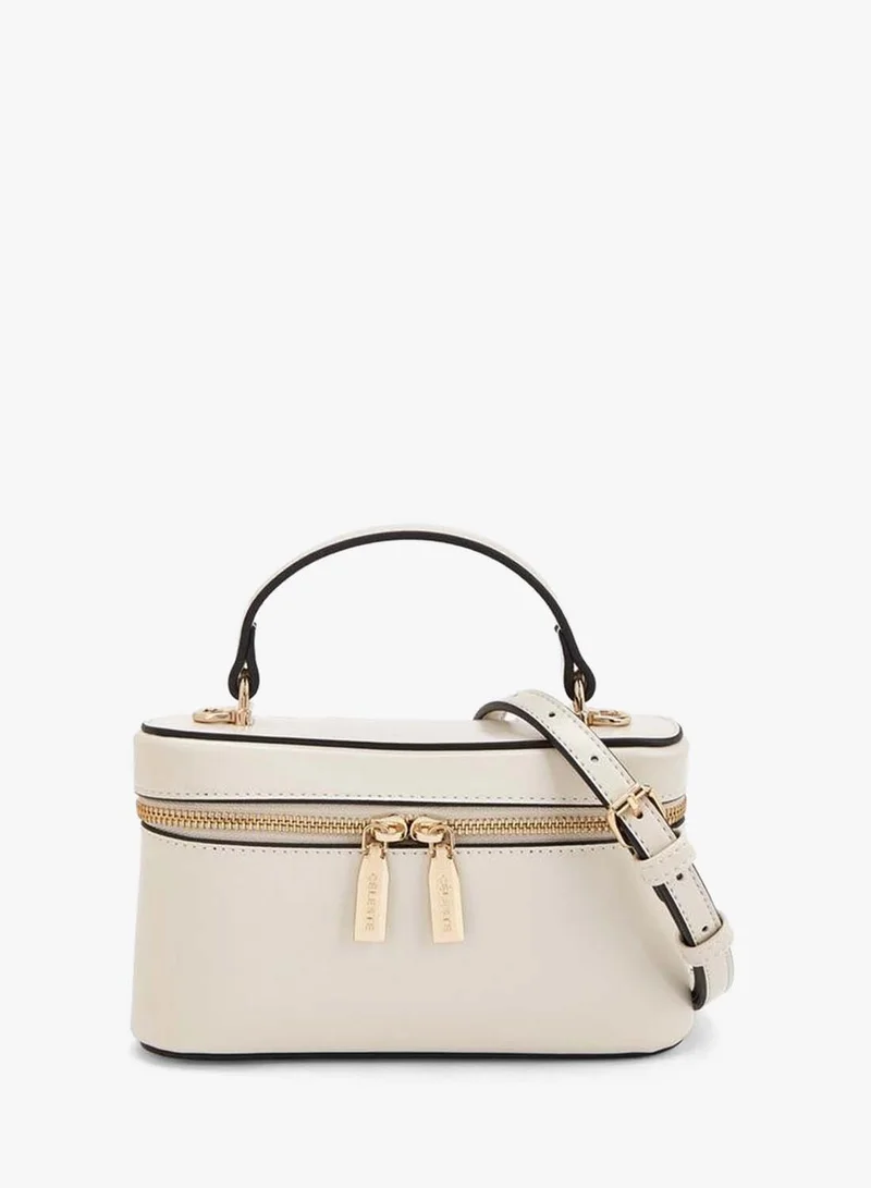Solid Crossbody Bag With Top Handle
