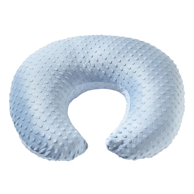 QUENESS Nursing Pillow Cover Breastfeeding Pillow Cases Plush Dot Slipcover (SkyBlue) - Image 4
