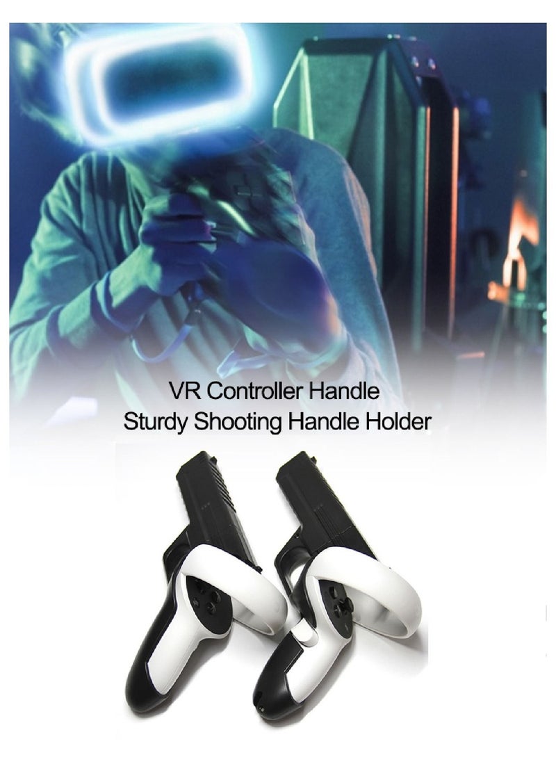 YONK - VR Game Gun For Oculus Quest 2 Controllers Enhanced FPS Gaming Experience Oculus Quest 2 Controllers Accessories Black - Image 1