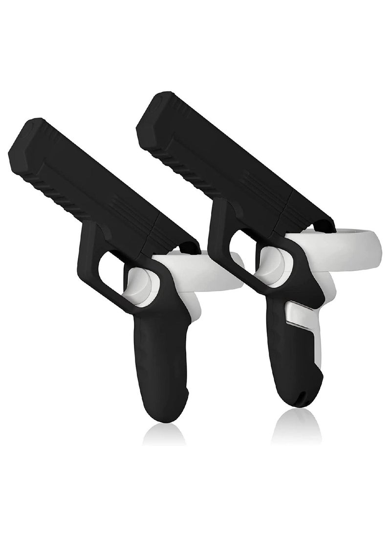YONK - VR Game Gun For Oculus Quest 2 Controllers Enhanced FPS Gaming Experience Oculus Quest 2 Controllers Accessories Black - Image 1