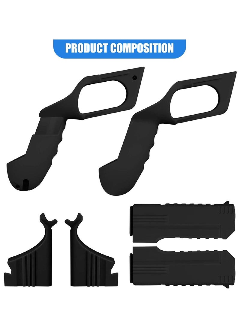 YONK - VR Game Gun For Oculus Quest 2 Controllers Enhanced FPS Gaming Experience Oculus Quest 2 Controllers Accessories Black - Image 1