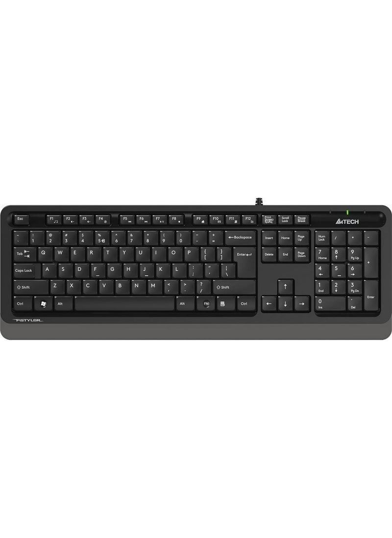 A4TECH FK10 USB Wired Multimedia Keyboard Black 