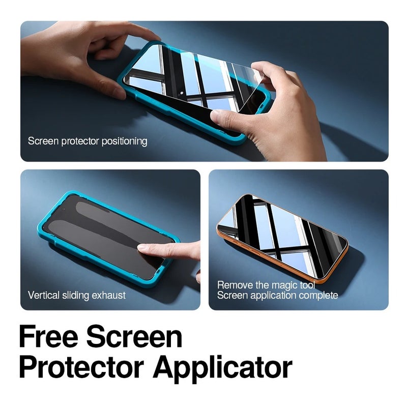 سمارت ديفل واقي شاشة زجاجي مُقسّى من سمارت ديفيل لسلسلة آيفون 17 - خصوصية ومضاد للبصمات - لـ iPhone 17 - Image 5