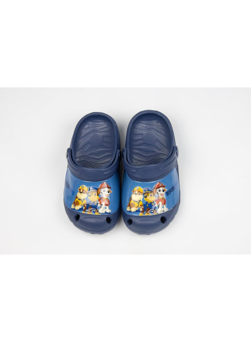 باو بترول قباقيب باو باترول للأطفال – صنادل سهلة الارتداء خفيفة الوزن وصديقة للماء – أزرق داكن - Image 1