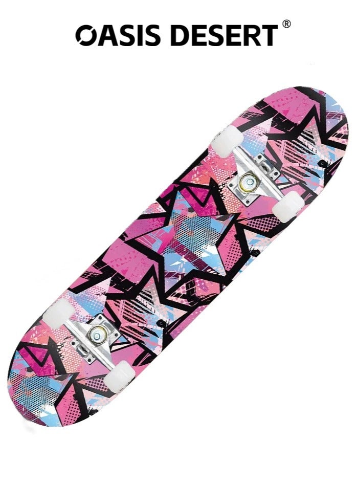 OASIS DESERT 31 Inch Skateboard Professional Adult Four-wheel Beginner Double Rocker Concave Board - Image 1