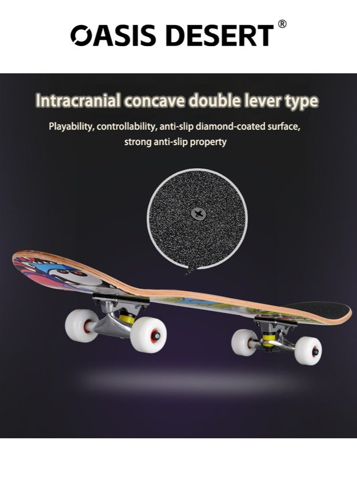 OASIS DESERT 31 Inch Skateboard Professional Adult Four-wheel Beginner Double Rocker Concave Board - Image 3