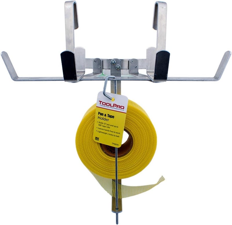 TOOLPRO Pan & Tape Holder - Perfect for Finishing Drywall Finishng, Holds 12. Mud Pan & Up to 500 ft. Tape - Image 1