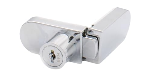 CRL Chrome No-Drill Showcase Lock - Keyed Alike - Image 3