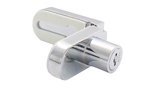 CRL Chrome No-Drill Showcase Lock - Keyed Alike - Image 5