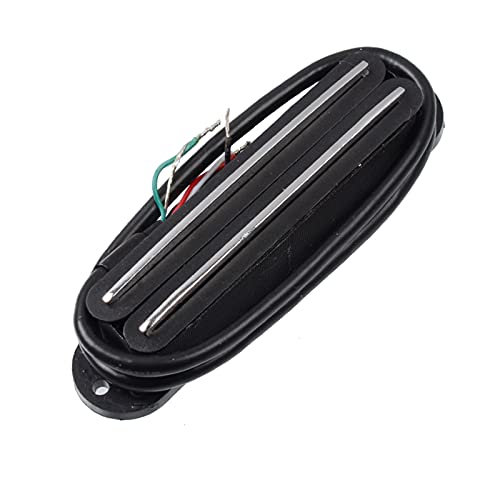 SAPHUE Dual Humbucker Single-Coil-Sized Guitar Humbucker Pickup Fit Fender Strat Squier Tele Electric Guitar (Black) - Image 5