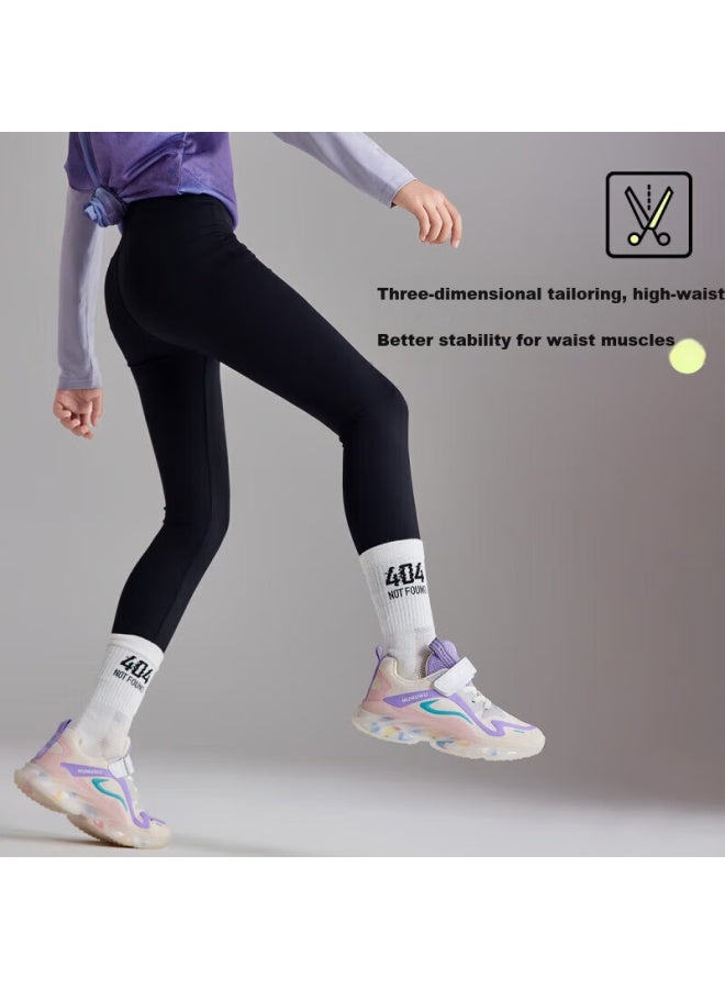 Ask Junior Kids Pants Spring Girls Cooling Shark Pants Casual Running Sports Cycling Pants Dark Gray 150 - Image 4