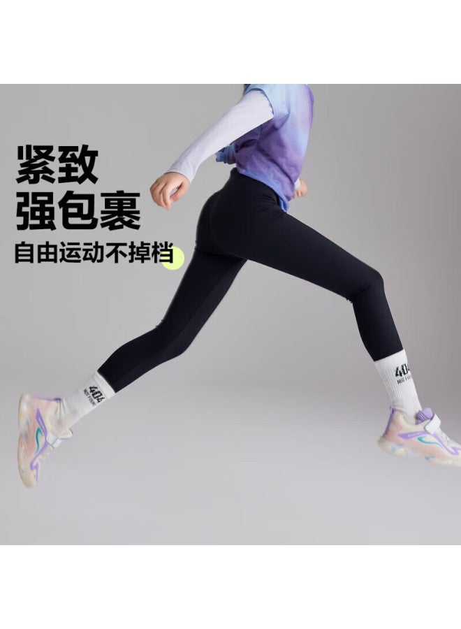 Ask Junior Kids Pants Spring Girls Cooling Shark Pants Casual Running Sports Cycling Pants Dark Gray 150 - Image 2
